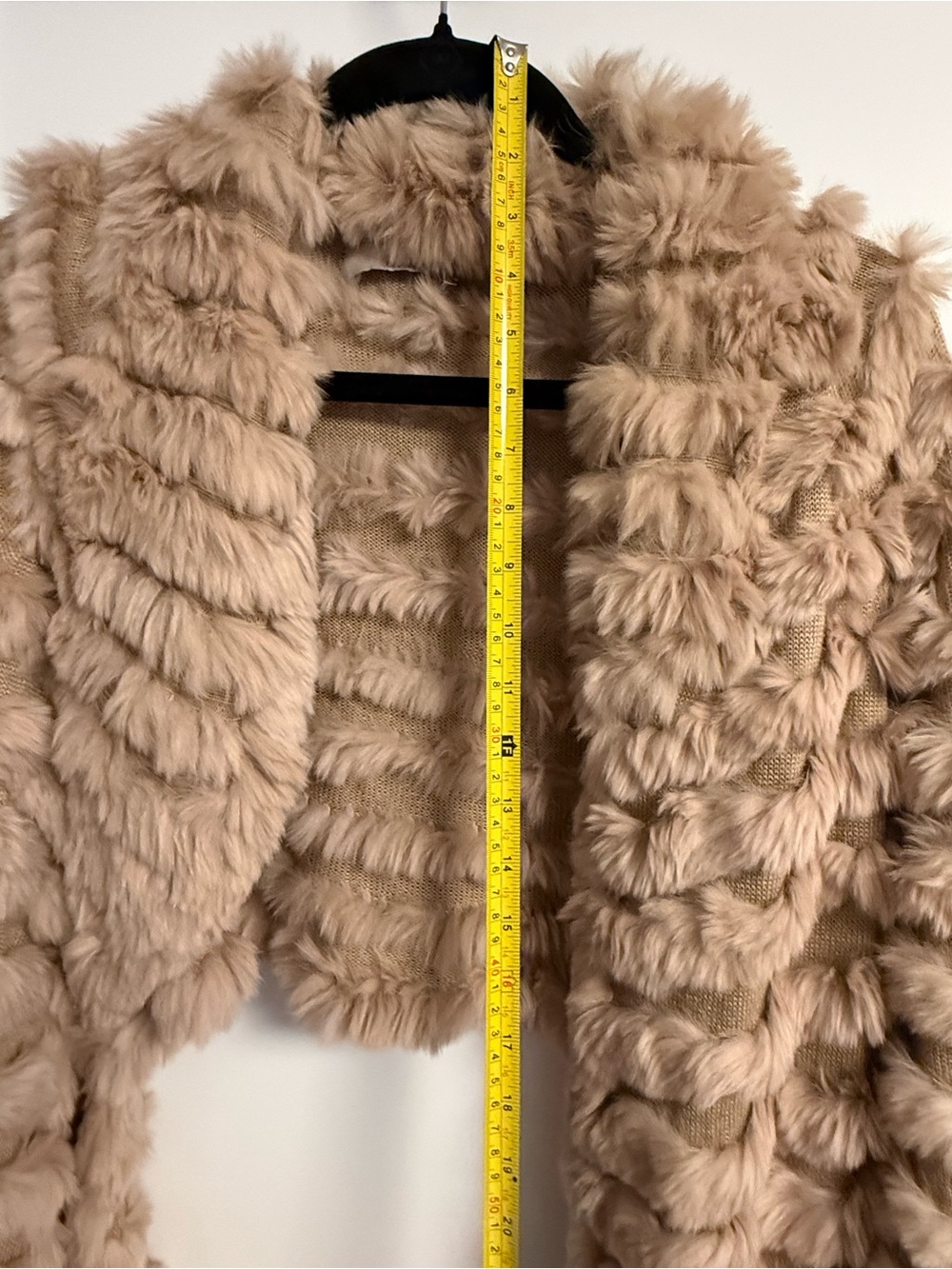 Hbrand Rabbit Fur Wrap Sweater Jacket - Picture 8 of 8